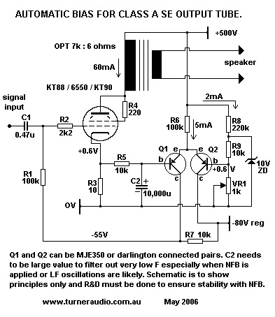 Schematic auto bias
        control.